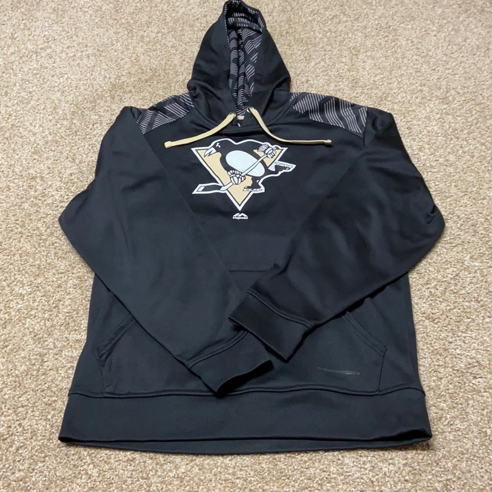 Pittsburgh Penguins Black Hoodie, Sz medium